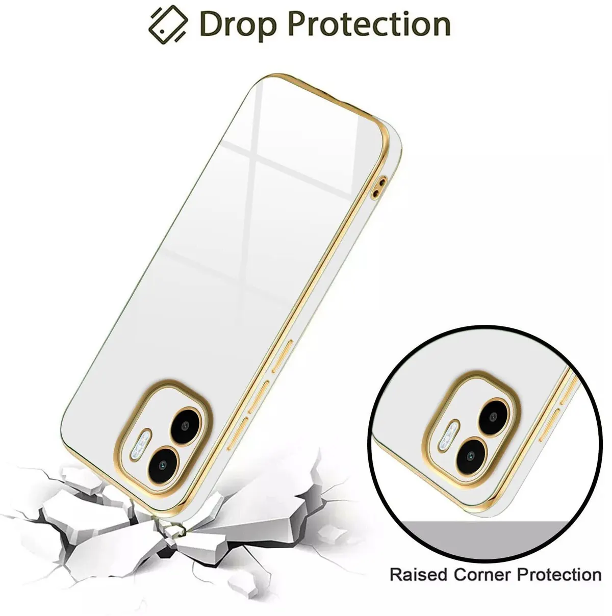 Micvir Back Cover for Mi A1 (White, Silicon, Pack of: 1) — image 4 of 5
