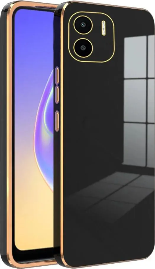 Micvir Back Cover for Redmi A2 (Black, Silicon, Pack of: 1)