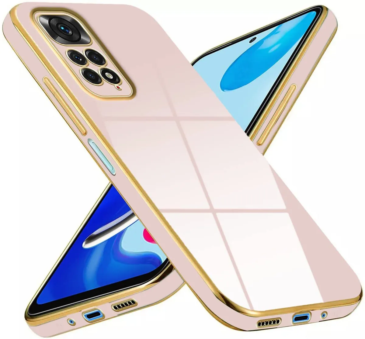 Micvir Back Cover for Redmi Note 11s (Pink, Silicon, Pack of: 1) — image 2 of 3