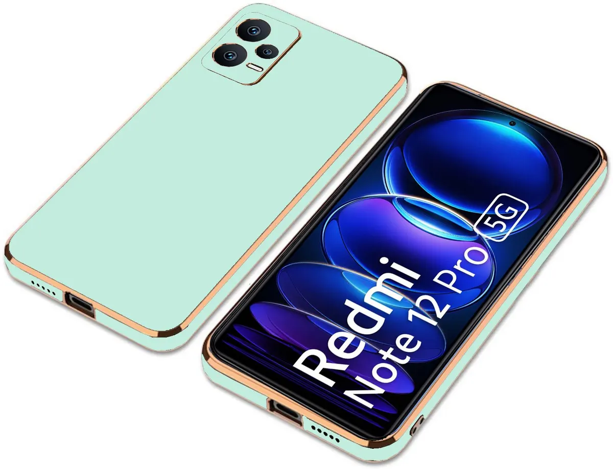 Micvir Back Cover for Redmi Note 12 Pro 5G (Green, Camera Bump Protector, Silicon, Pack of: 1) — image 4 of 5