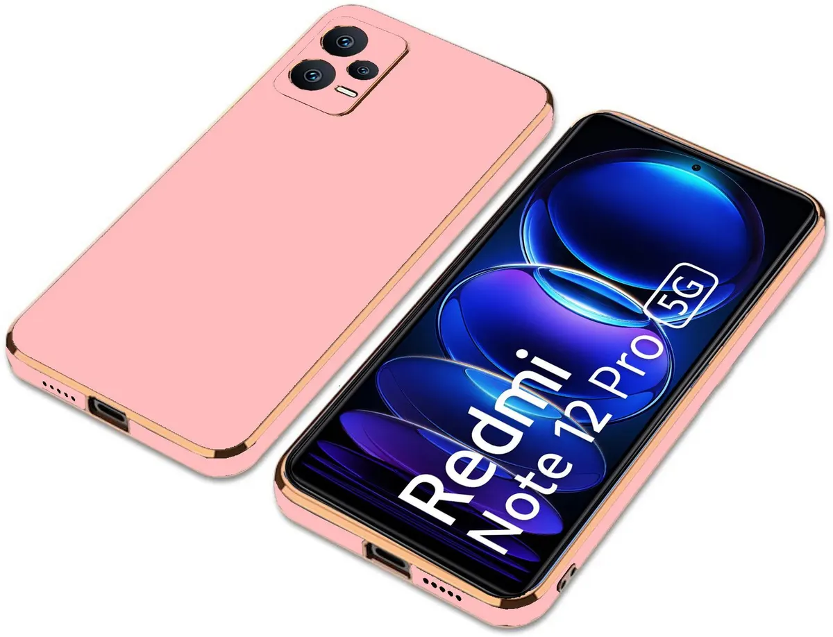 Micvir Back Cover for Redmi Note 12 Pro 5G (Pink, Camera Bump Protector, Silicon, Pack of: 1) — image 3 of 4