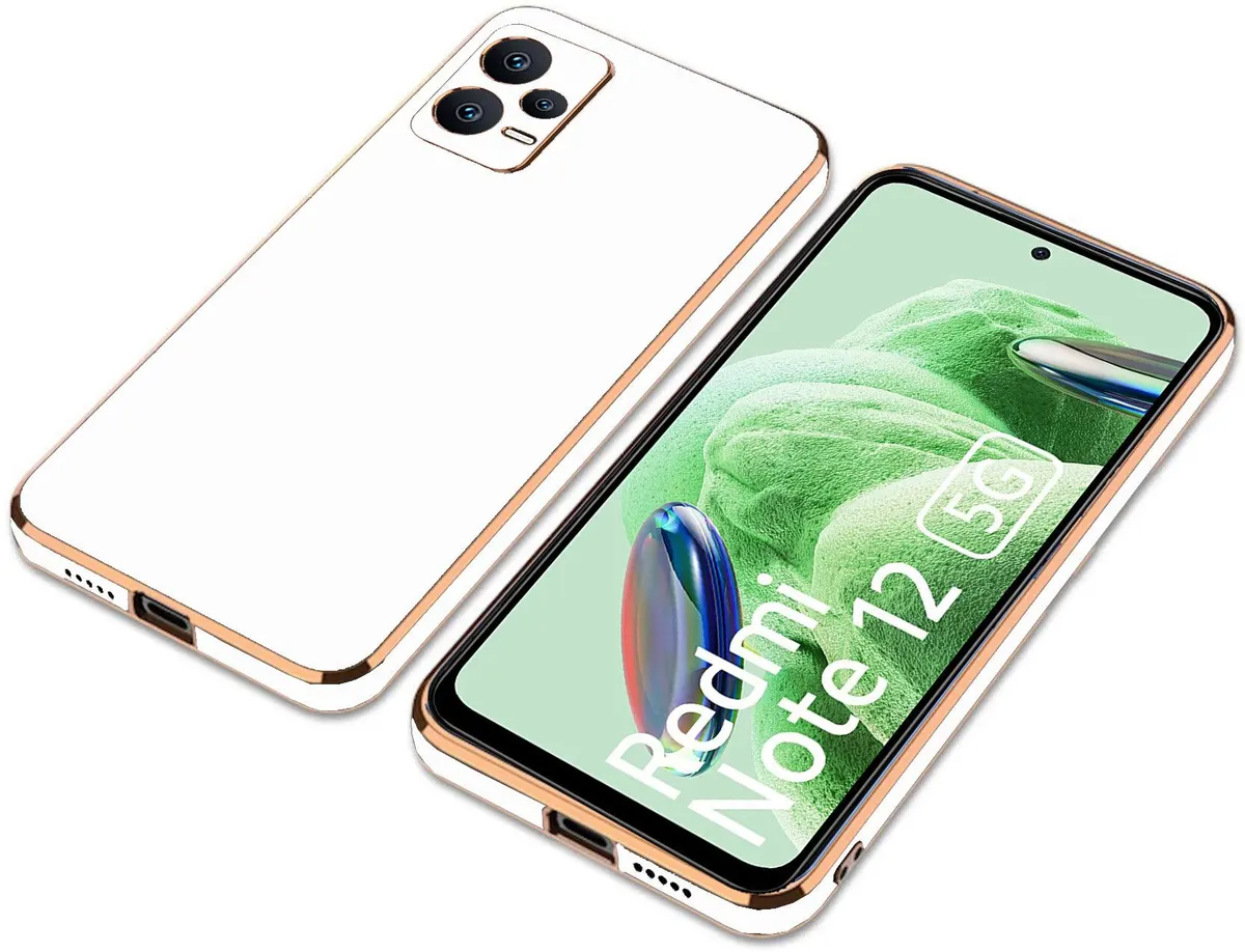 Micvir Back Cover for Redmi Note 12 5G (White, Camera Bump Protector, Silicon, Pack of: 1) — image 4 of 5