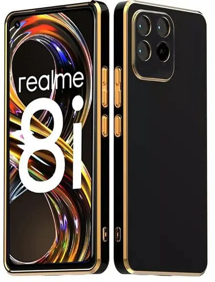 Micvir Back Cover for Realme 8i (Black, Silicon, Pack of: 1) — image 2 of 4