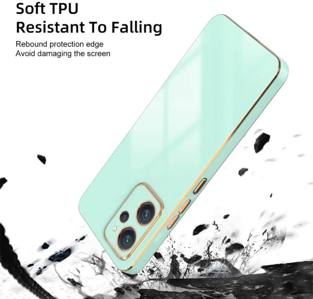 Micvir Back Cover for Realme 9i, Oppo K10, Oppo A76, Oppo A96 (Green, Silicon, Pack of: 1) — image 4 of 4