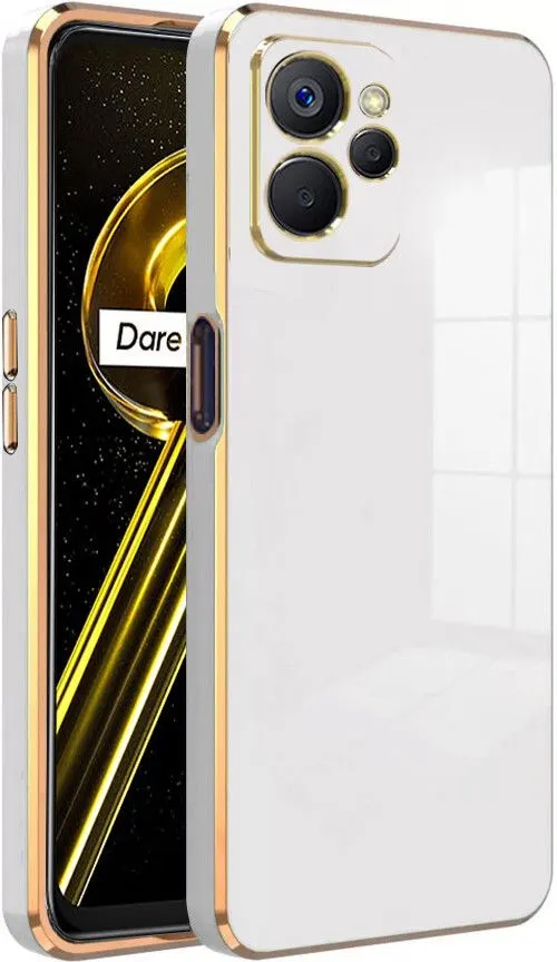 Micvir Back Cover for Realme 9i, Oppo K10, Oppo A76, Oppo A96 (White, Silicon, Pack of: 1)