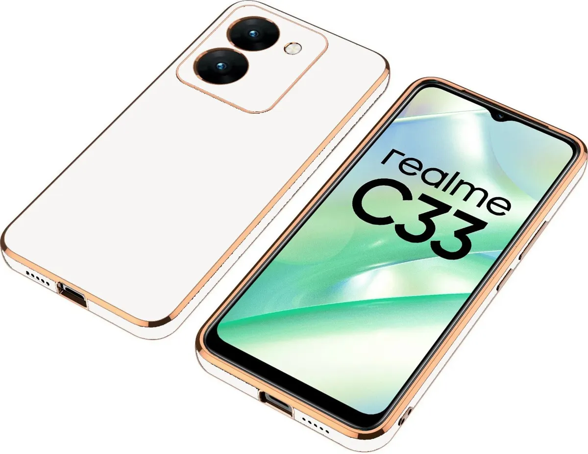 Micvir Back Cover for Realme C33 (White, Silicon, Pack of: 1) — image 3 of 5