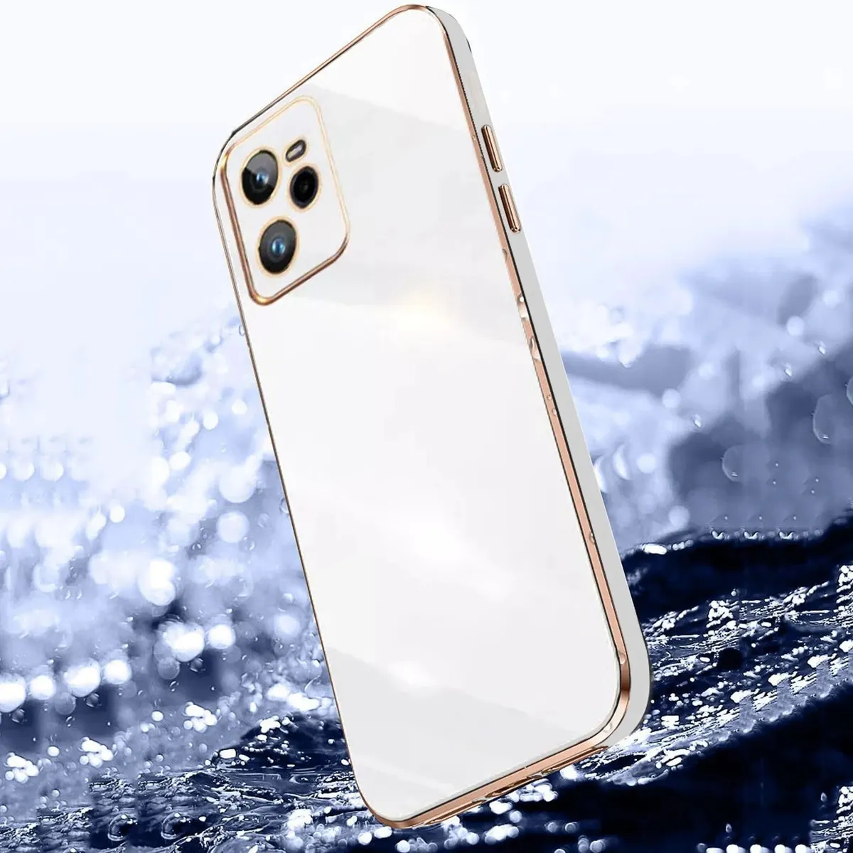 Micvir Back Cover for Realme C35 (White, Silicon, Pack of: 1) — image 2 of 5
