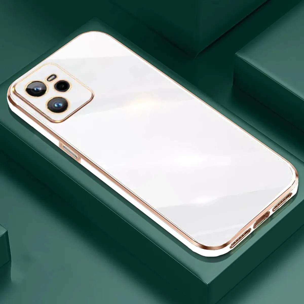 Micvir Back Cover for Realme C35 (White, Silicon, Pack of: 1) — image 4 of 5