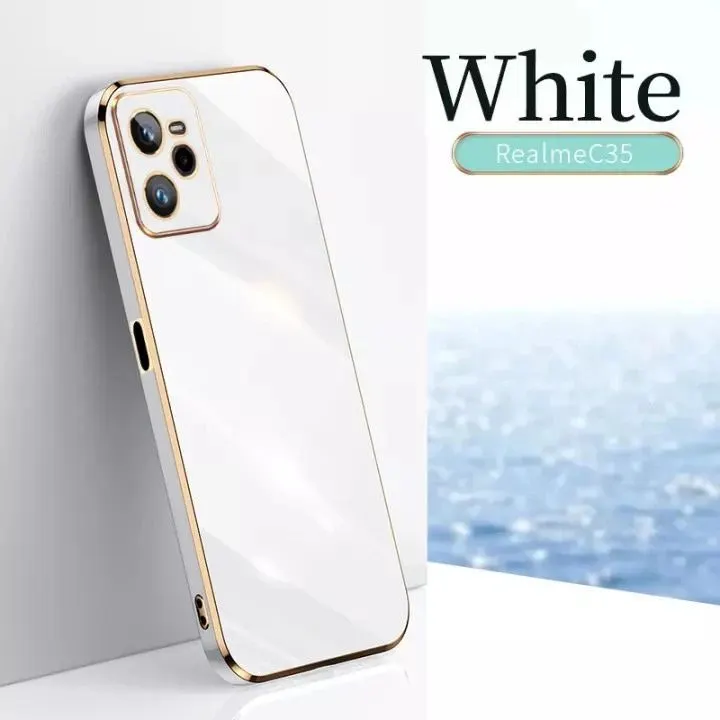 Micvir Back Cover for Realme C35 (White, Silicon, Pack of: 1) — image 5 of 5