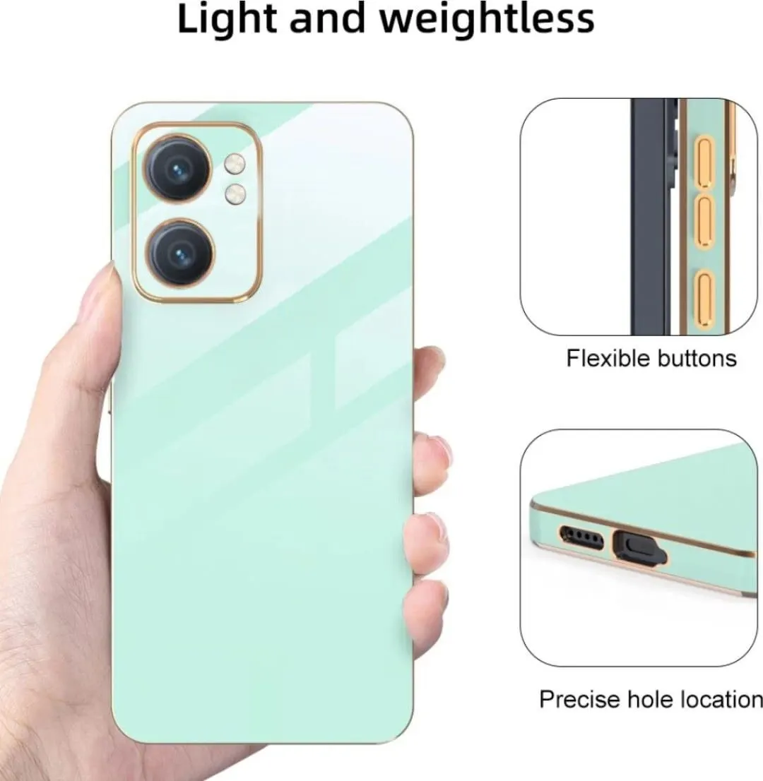 Micvir Back Cover for Realme Narzo 50 5G (Green, Silicon, Pack of: 1) — image 2 of 4