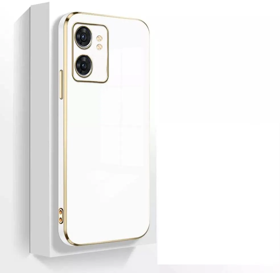 Micvir Back Cover for Realme Narzo 50 5G (White, Silicon, Pack of: 1)
