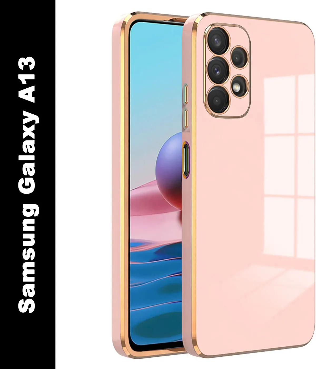 Micvir Back Cover for Samsung Galaxy A13 (Pink, Silicon, Pack of: 1)