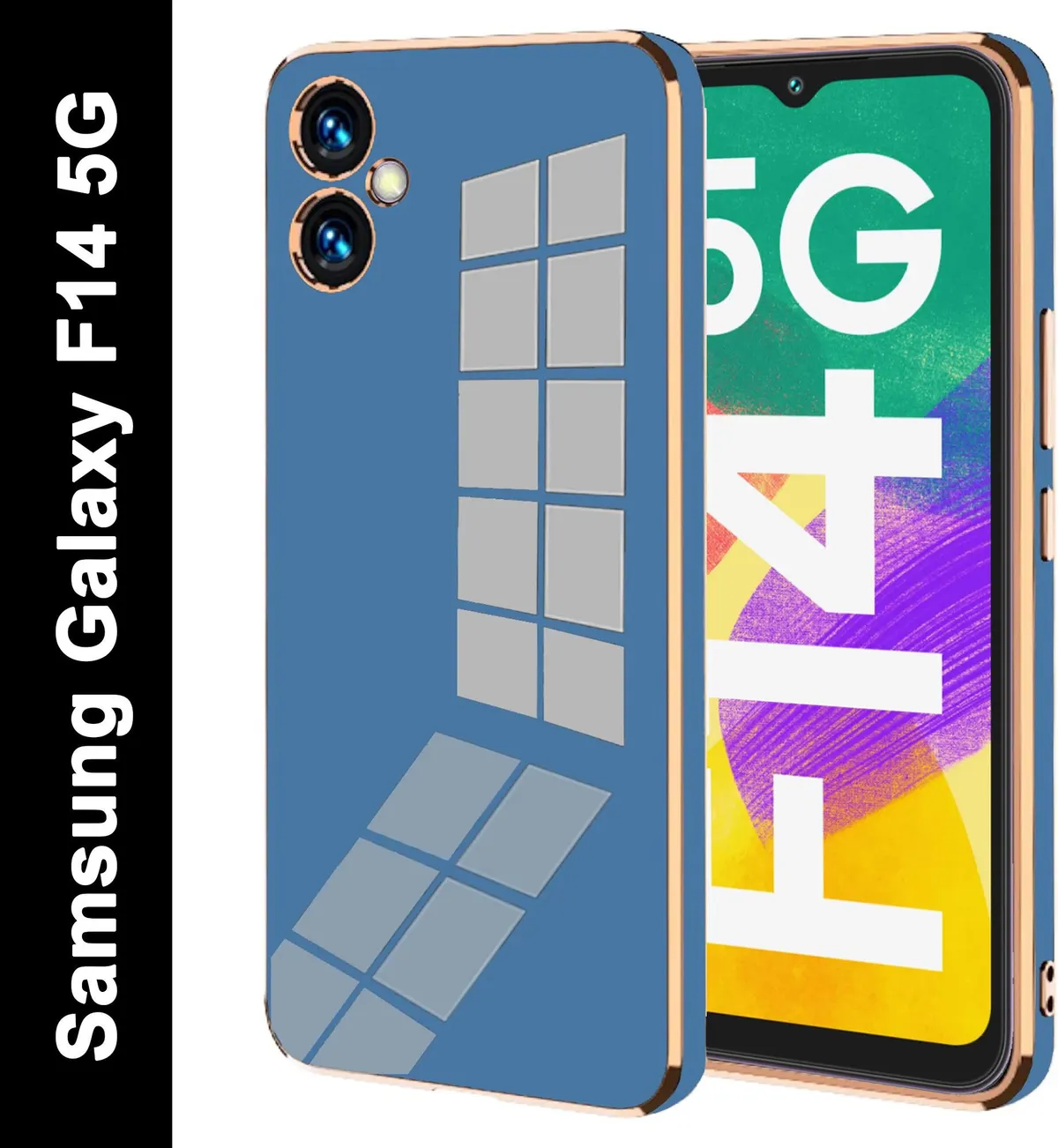 Micvir Back Cover for Samsung Galaxy F14 5G (Blue, Silicon, Pack of: 1)