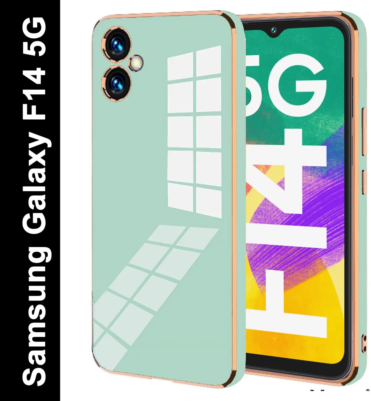 Micvir Back Cover for Samsung Galaxy F14 5G (Green, Silicon, Pack of: 1)