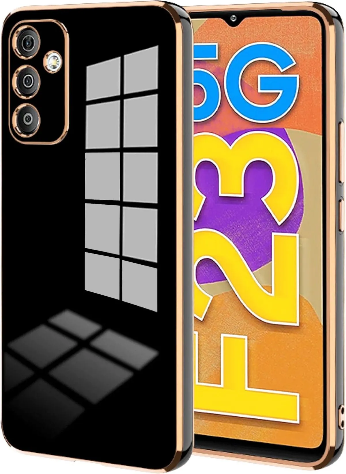 Micvir Back Cover for Samsung Galaxy F23 5G (Black, Silicon, Pack of: 1)