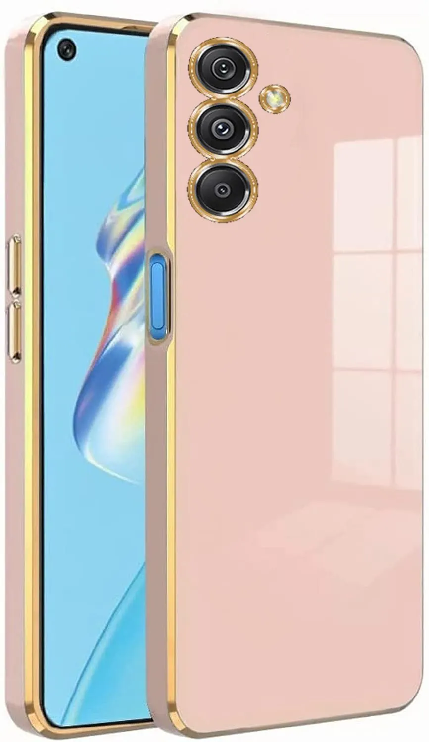 Micvir Back Cover for Samsung Galaxy F34 (Pink, Silicon, Pack of: 1)