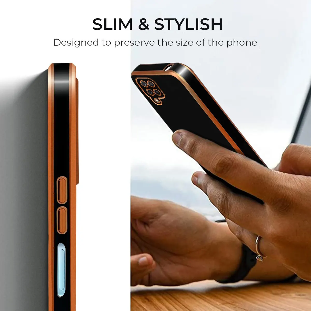 Micvir Back Cover for Samsung Galaxy M12 (Black, Silicon, Pack of: 1) — image 2 of 4