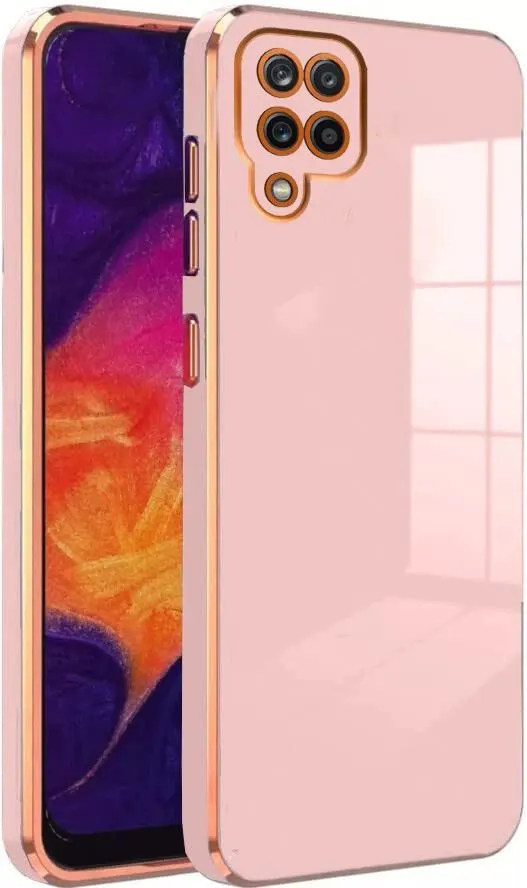 Micvir Back Cover for Samsung Galaxy M12 (Pink, Silicon, Pack of: 1)