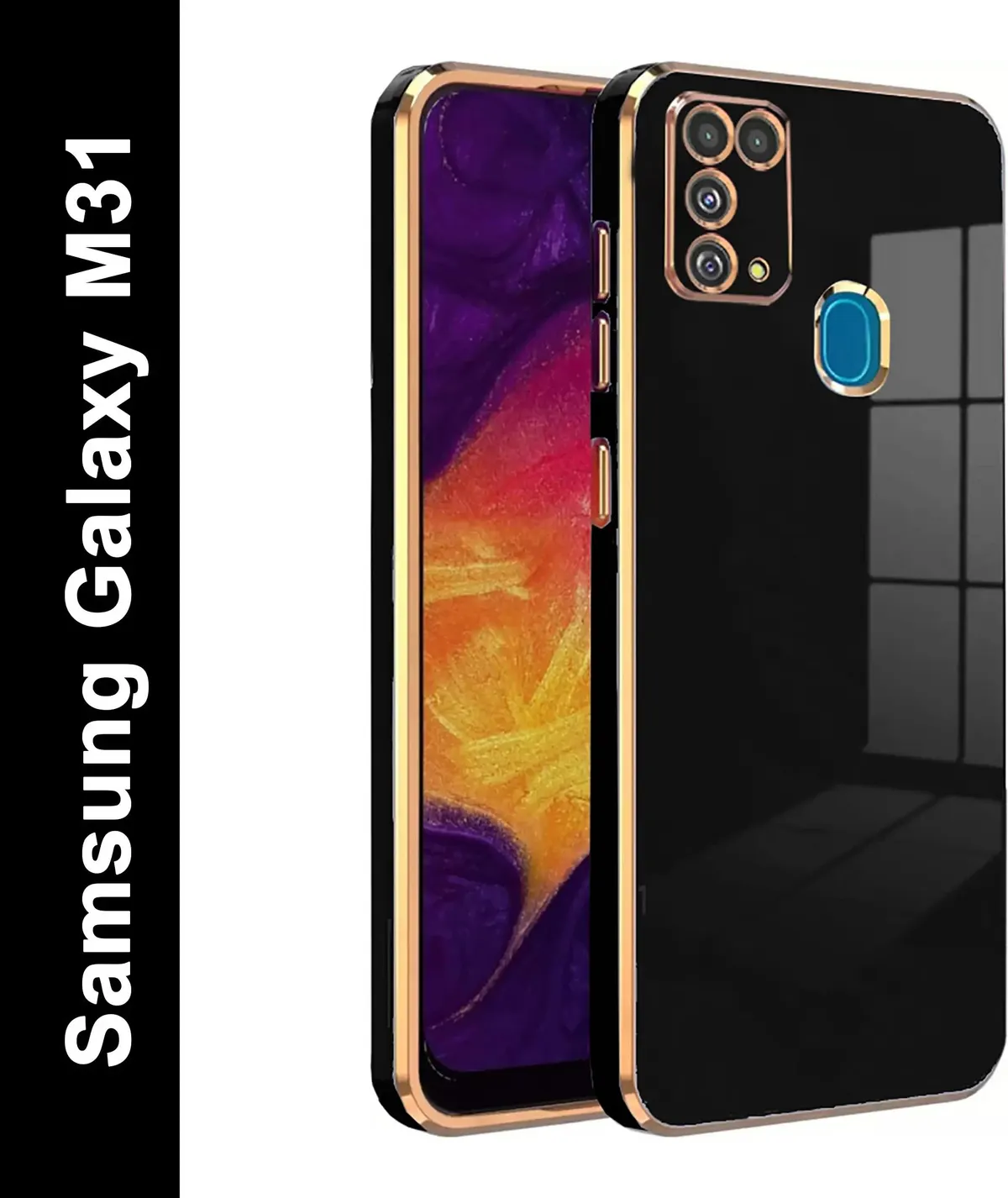 Micvir Back Cover for Samsung Galaxy M31 (Black, Silicon, Pack of: 1)
