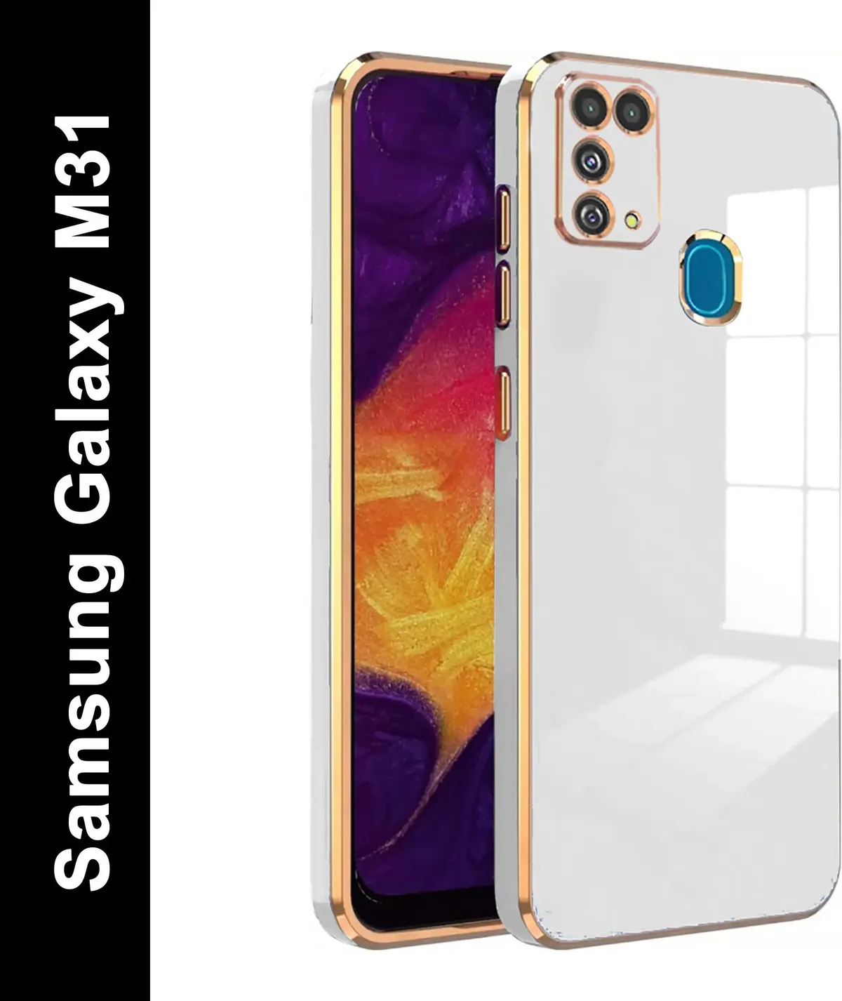 Micvir Back Cover for Samsung Galaxy M31 (White, Silicon, Pack of: 1)