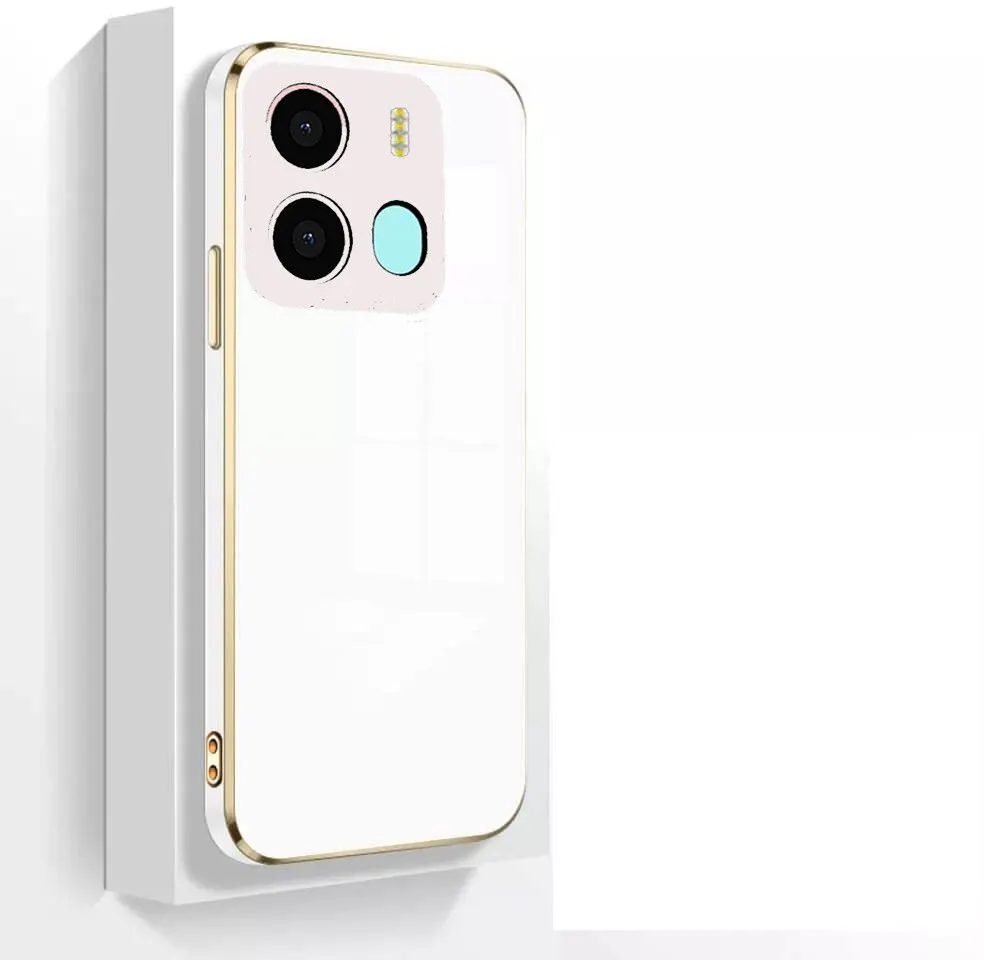 Micvir Back Cover for Tecno Spark Go 2023 (White, Camera Bump Protector, Silicon, Pack of: 1)