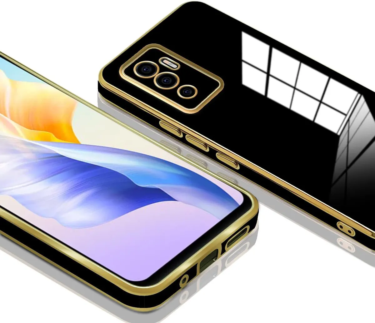 Micvir Back Cover for Vivo V23e 5G, y75 4G (Black, Silicon, Pack of: 1) — image 3 of 5