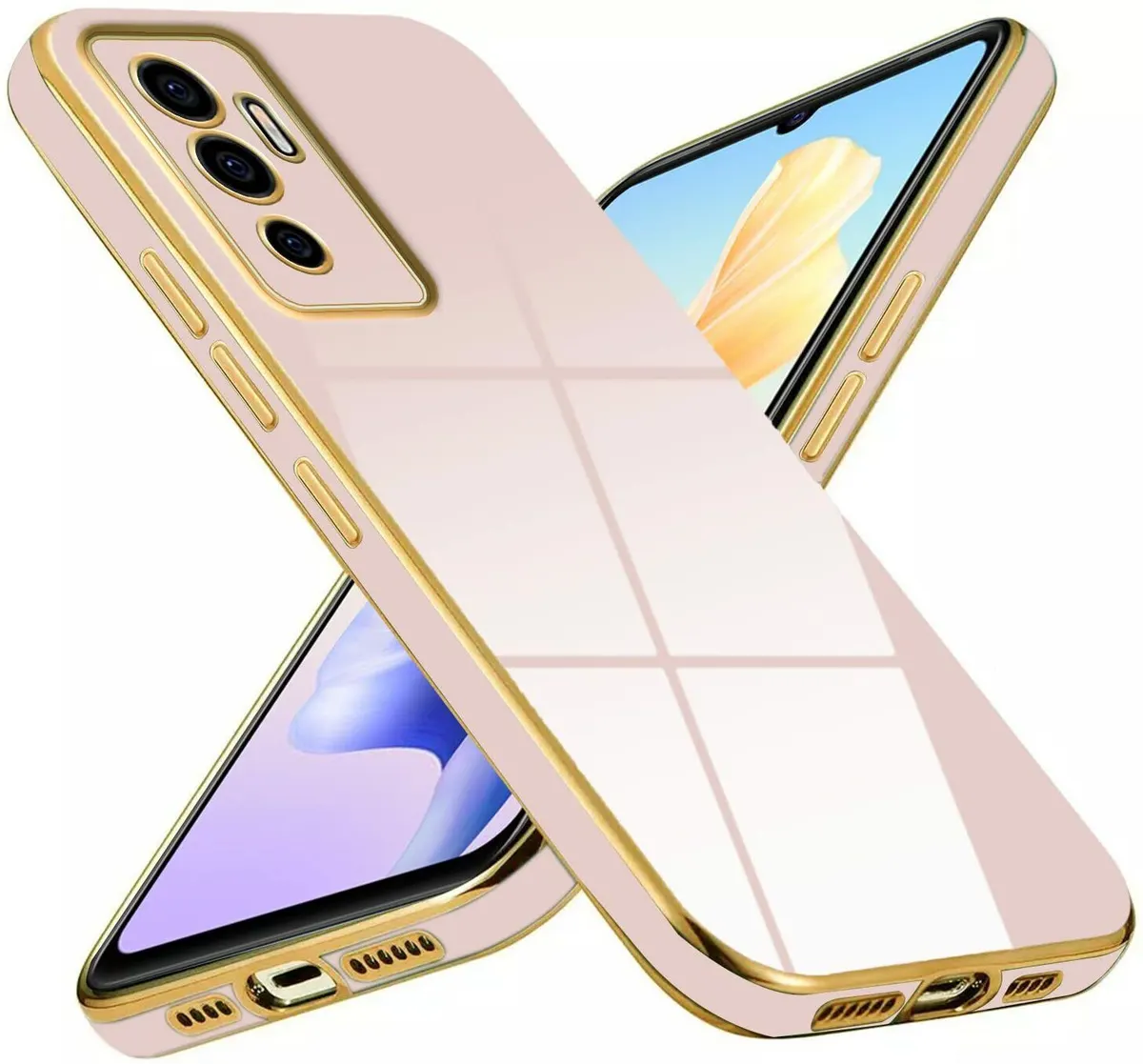 Micvir Back Cover for Vivo V23e 5G, vivo y75 4G (Pink, Silicon, Pack of: 1) — image 2 of 5