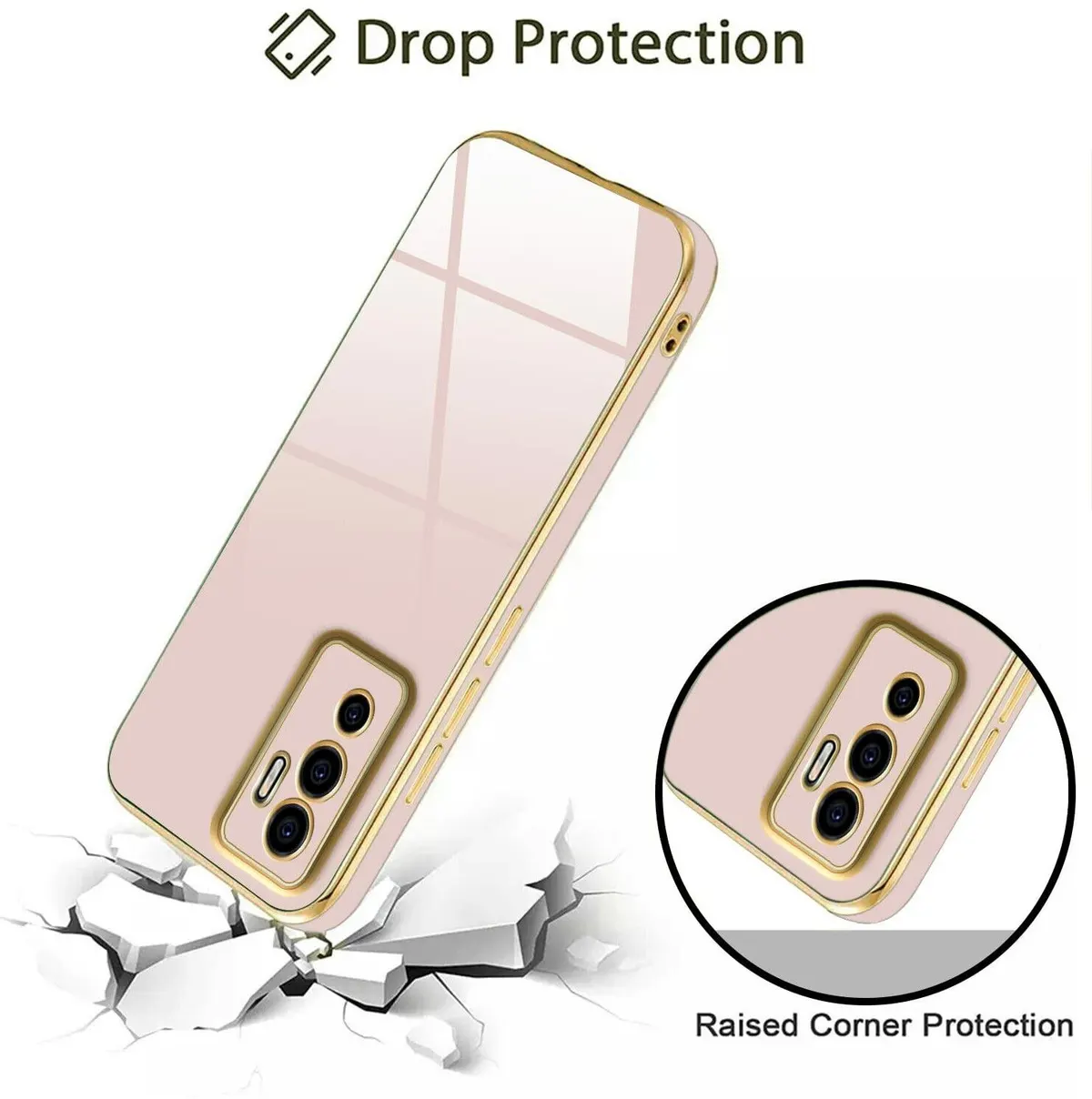 Micvir Back Cover for Vivo V23e 5G, vivo y75 4G (Pink, Silicon, Pack of: 1) — image 4 of 5
