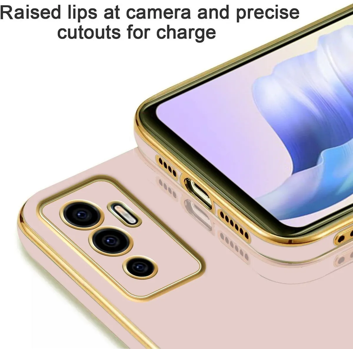 Micvir Back Cover for Vivo V23e 5G, vivo y75 4G (Pink, Silicon, Pack of: 1) — image 5 of 5