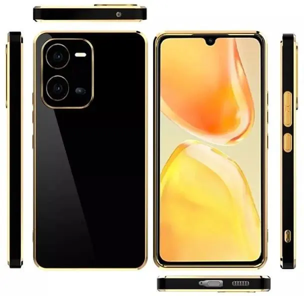 Micvir Back Cover for Vivo V25 5G (Black, Silicon, Pack of: 1) — image 2 of 4