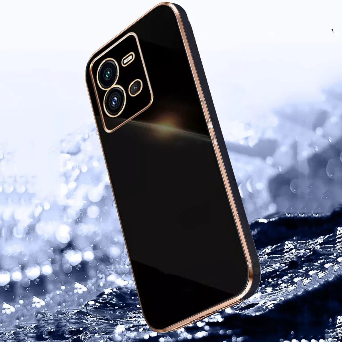Micvir Back Cover for Vivo V25 5G (Black, Silicon, Pack of: 1) — image 4 of 4