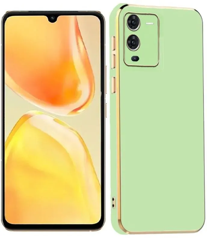Micvir Back Cover for Vivo V25 Pro 5G (Green, Silicon, Pack of: 1)