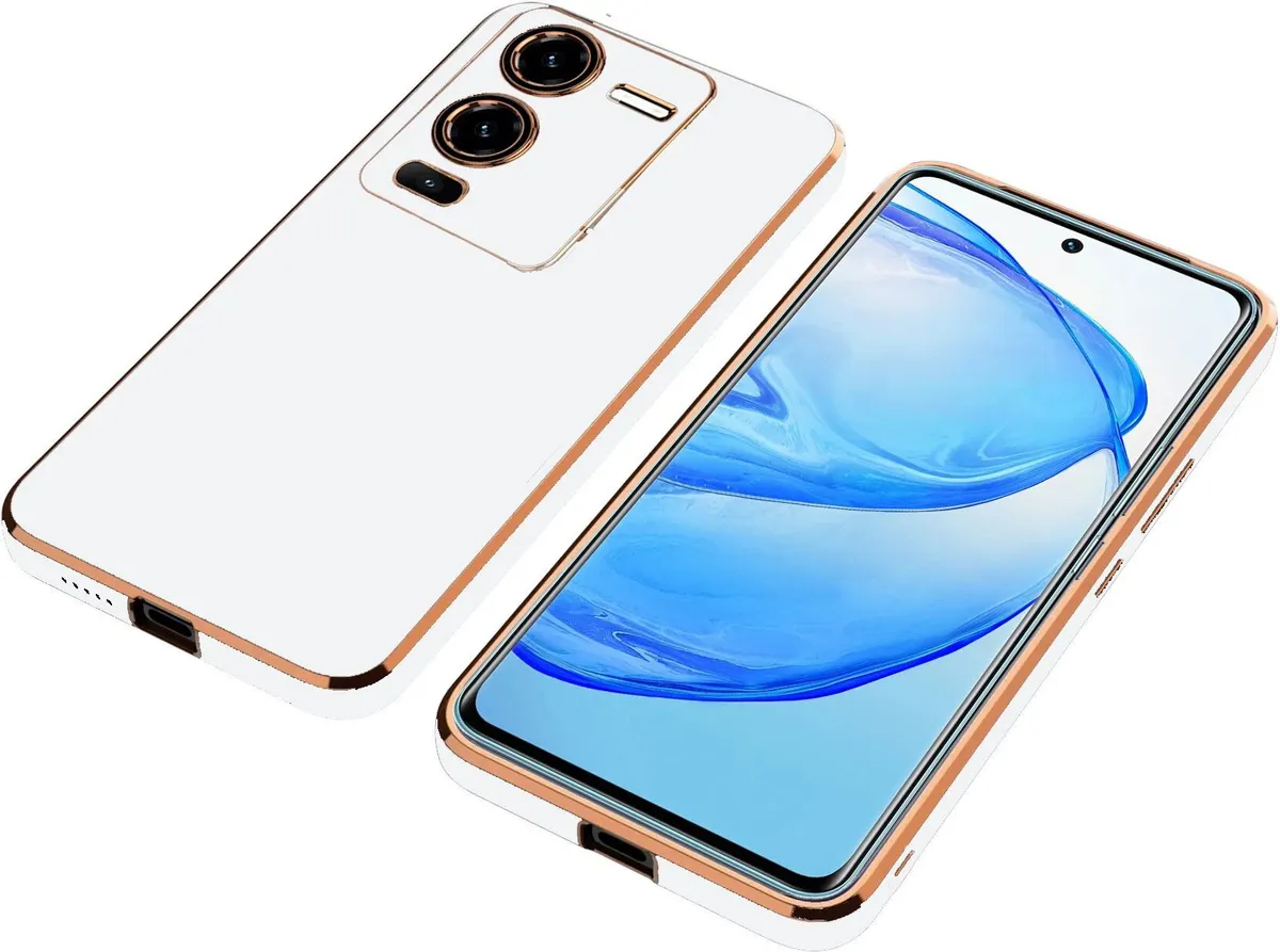 Micvir Back Cover for Vivo V25 Pro 5G (White, Silicon, Pack of: 1) — image 3 of 5
