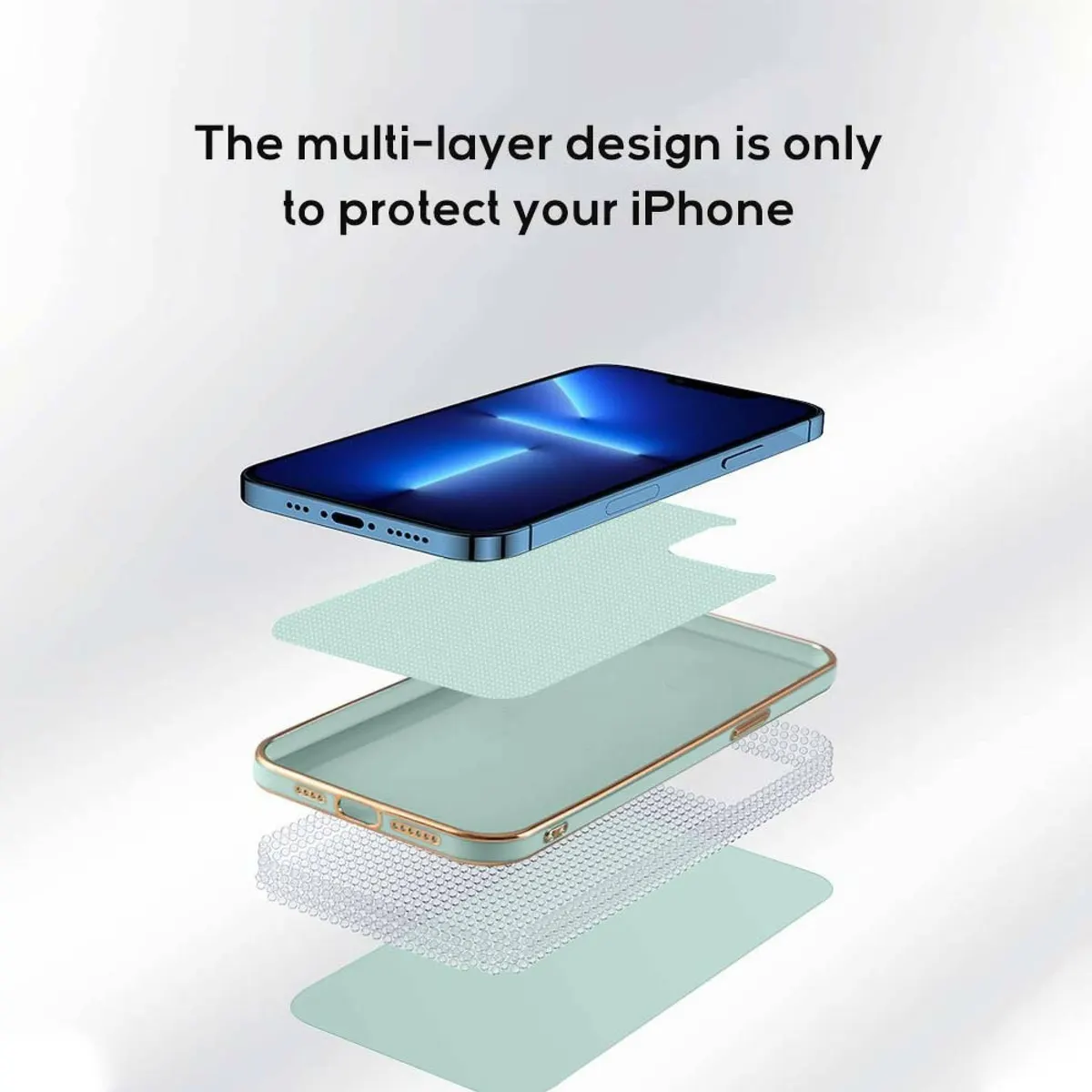 Micvir Back Cover for Vivo Y16 (Green, Silicon, Pack of: 1) — image 2 of 5