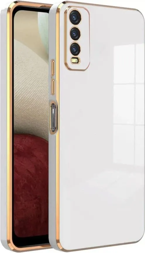 Micvir Back Cover for Vivo Y20G (White, Silicon, Pack of: 1)