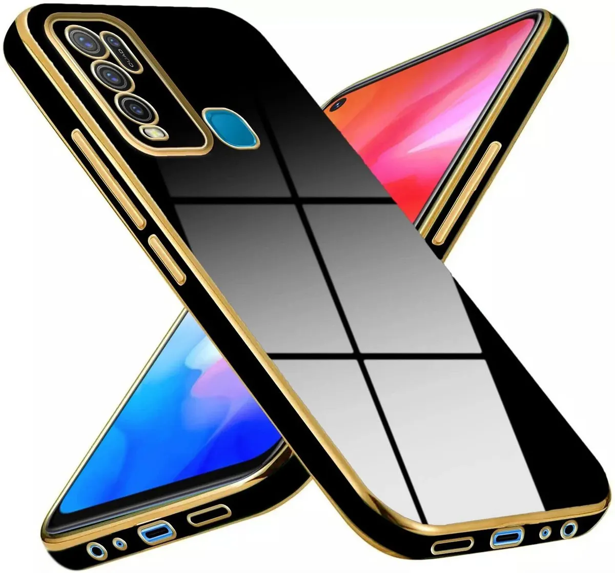 Micvir Back Cover for Vivo Y50 (Black, Silicon, Pack of: 1)