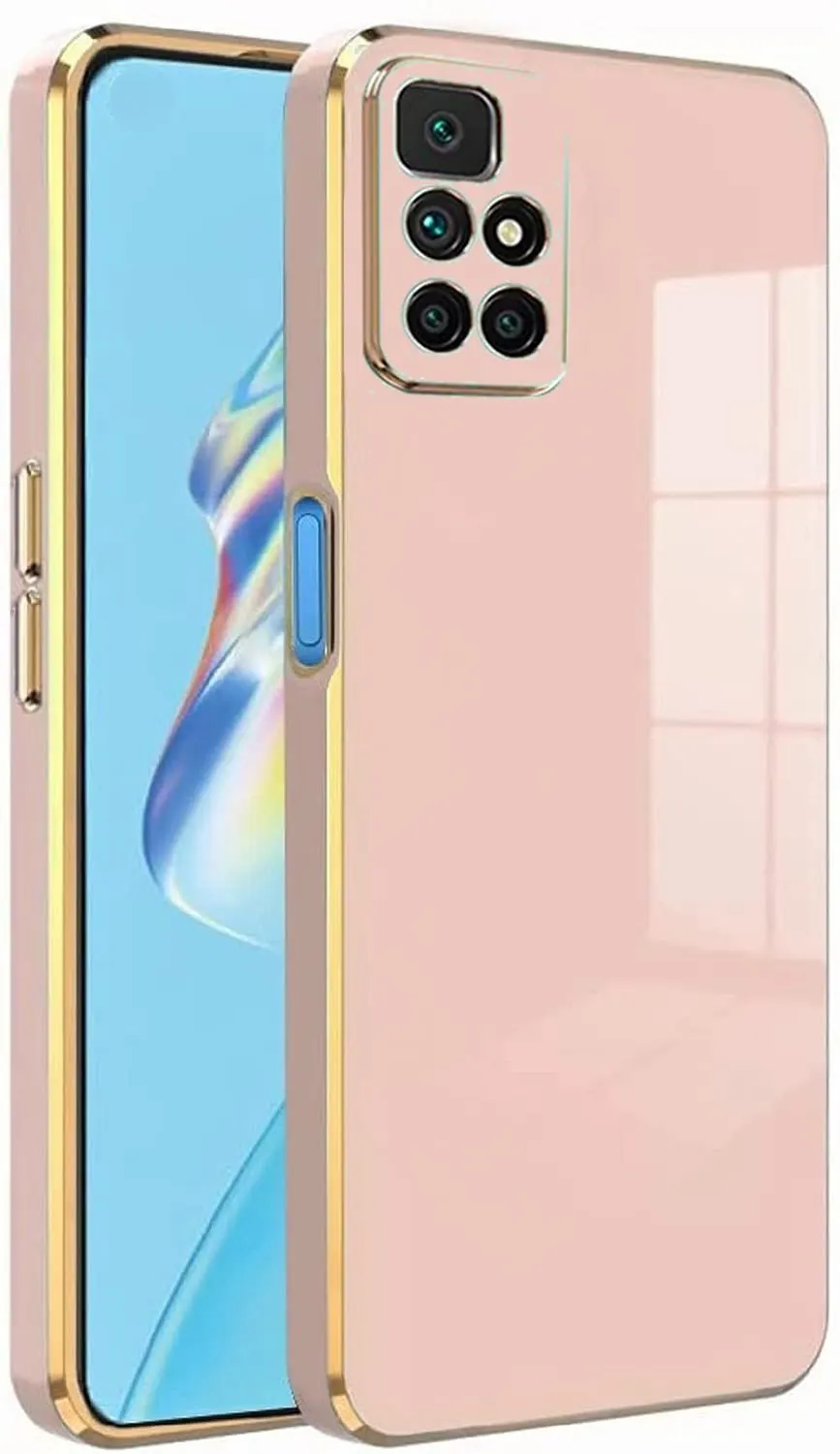 Micvir Back Cover for Redmi 10 Prime (Pink, Silicon, Pack of: 1)