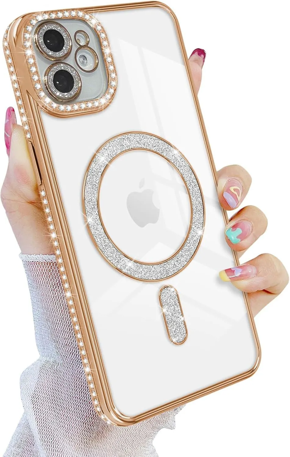 Micvir Back Cover for Apple iPhone 11 (Gold, Silicon, Pack of: 1)