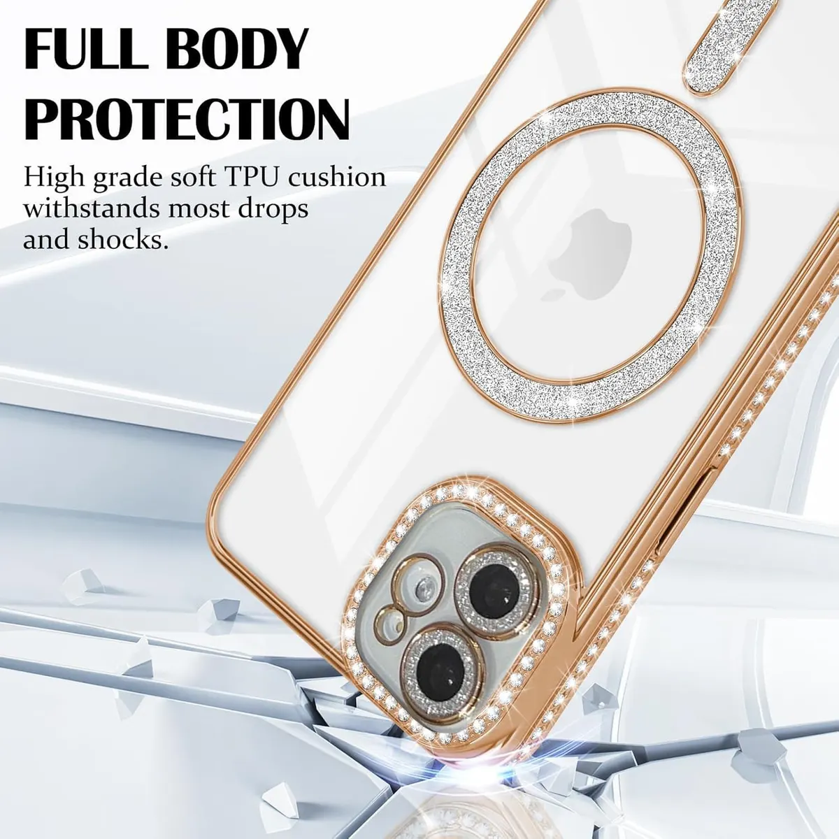 Micvir Back Cover for Apple iPhone 11 (Gold, Silicon, Pack of: 1) — image 2 of 5