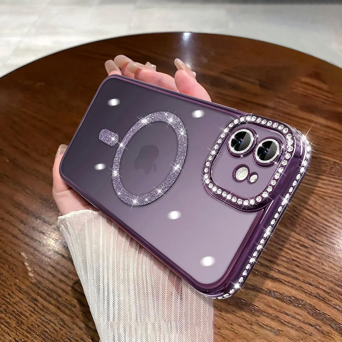Micvir Back Cover for Apple iPhone 11 (Purple, Silicon, Pack of: 1)