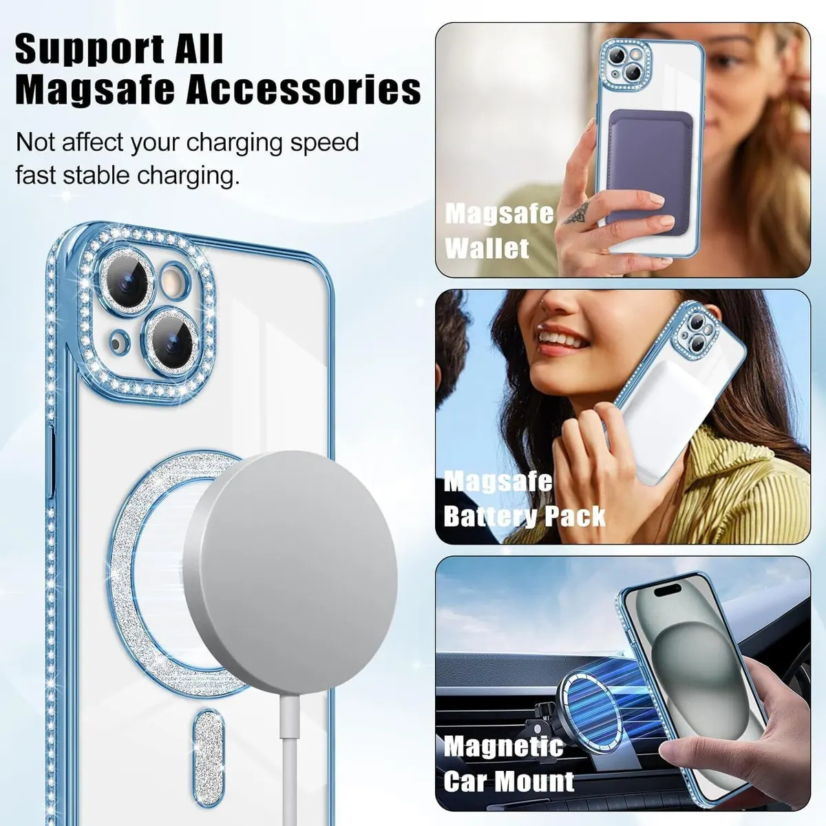 Micvir Back Cover for Apple iPhone 13 (Blue, Silicon, Pack of: 1) — image 4 of 5