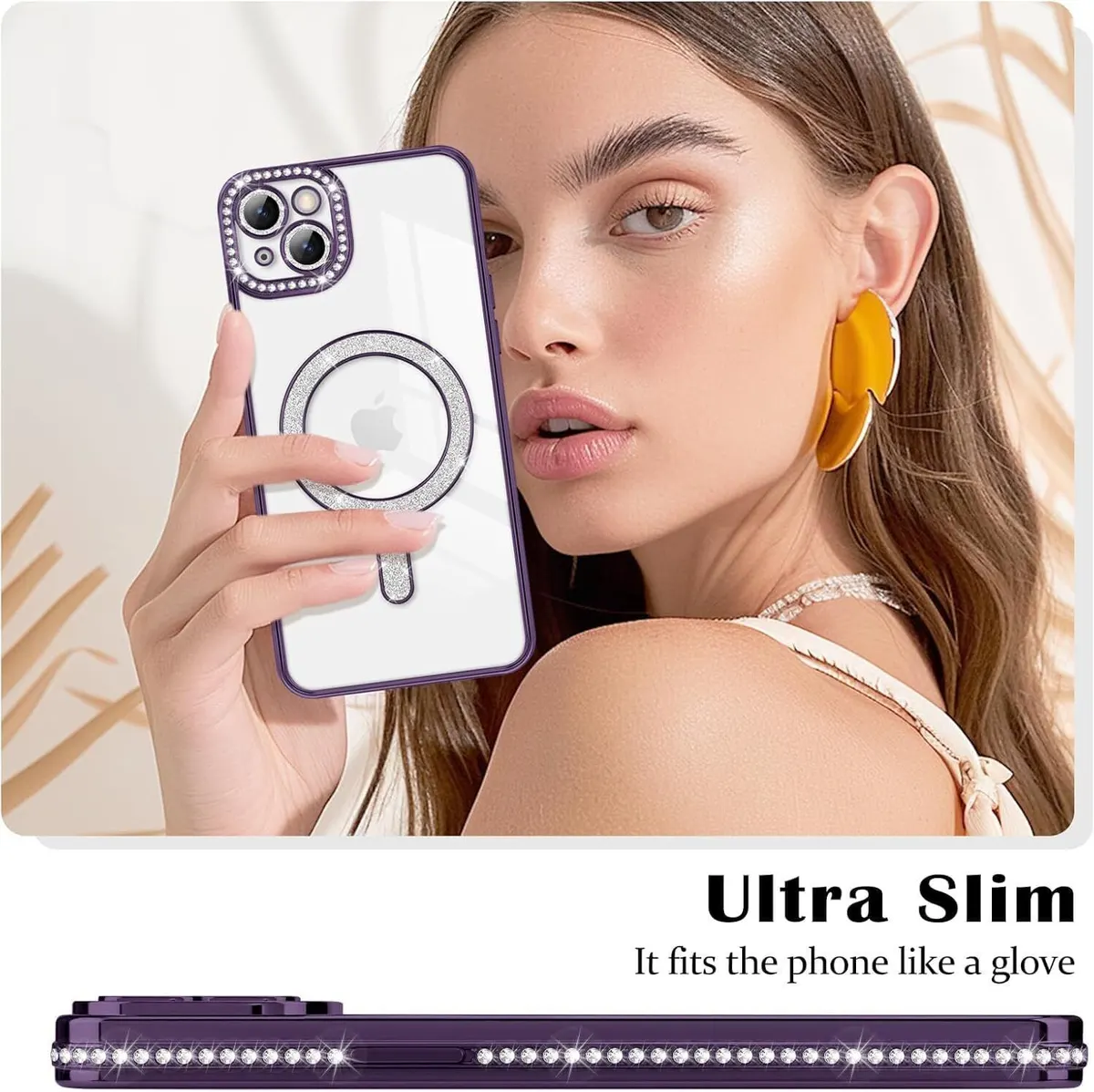 Micvir Back Cover for Apple iPhone 13 (Purple, Silicon, Pack of: 1) — image 2 of 5