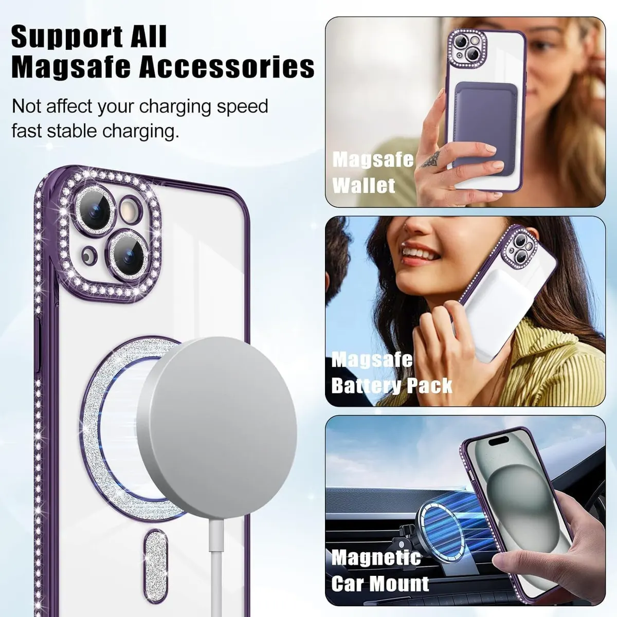 Micvir Back Cover for Apple iPhone 13 (Purple, Silicon, Pack of: 1) — image 4 of 5
