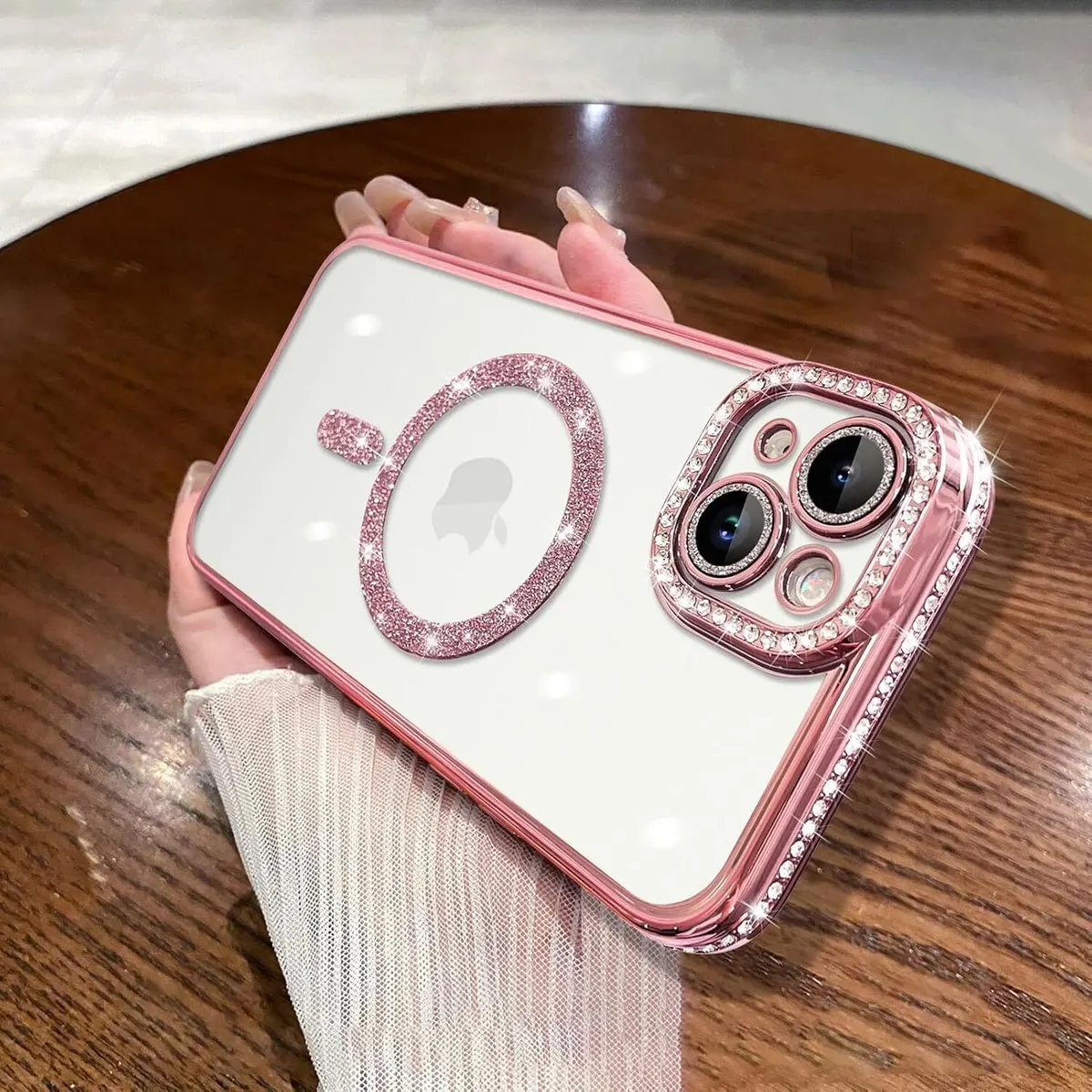Micvir Back Cover for Apple iPhone 15 (Pink, Silicon, Pack of: 1) — image 4 of 5