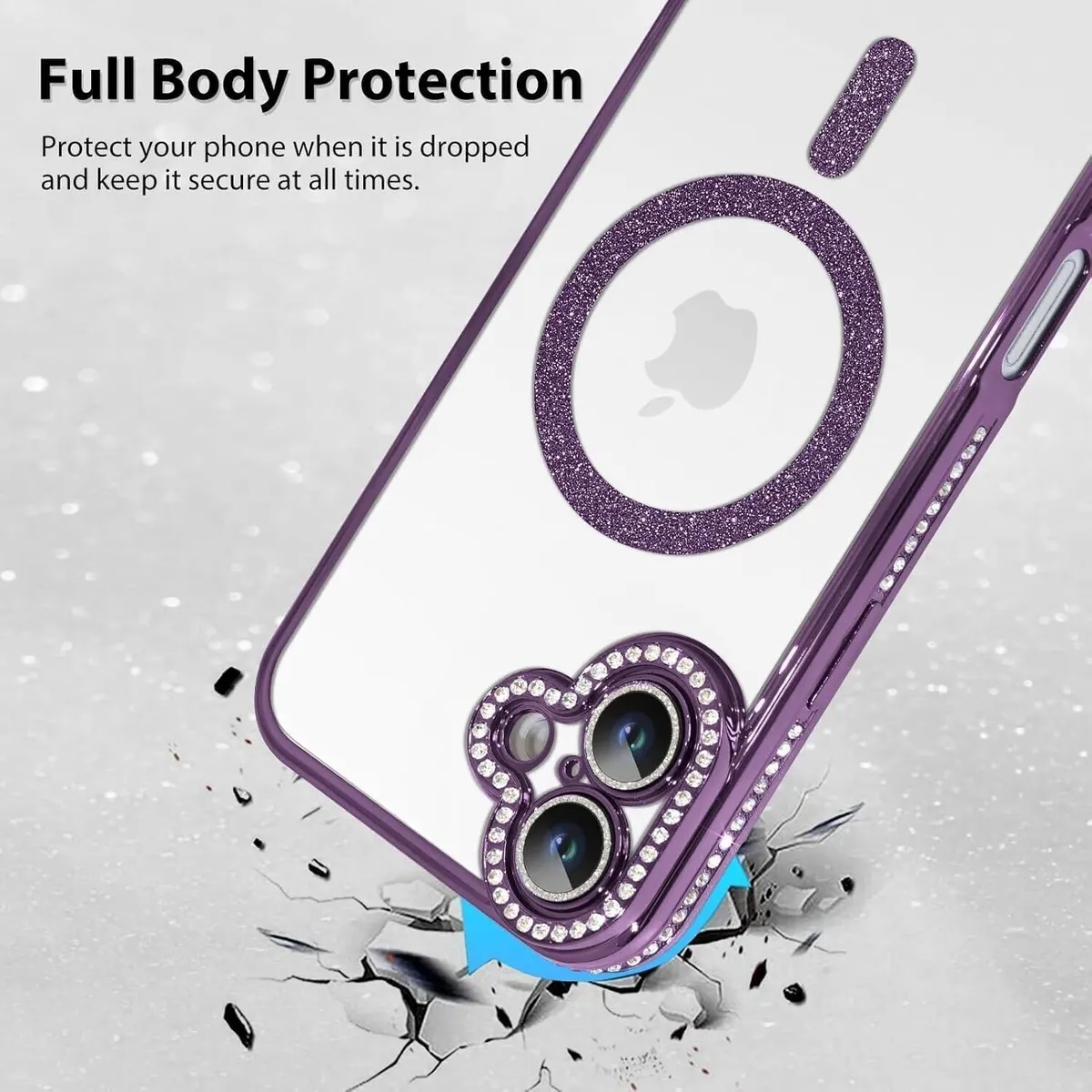 Micvir Back Cover for Apple iPhone 16 Plus (Purple, Silicon, Pack of: 1) — image 2 of 5