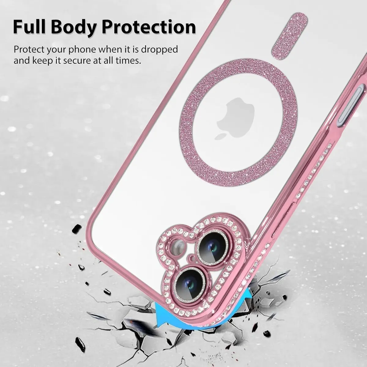 Micvir Back Cover for Apple iPhone 16 (Pink, Silicon, Pack of: 1) — image 2 of 5