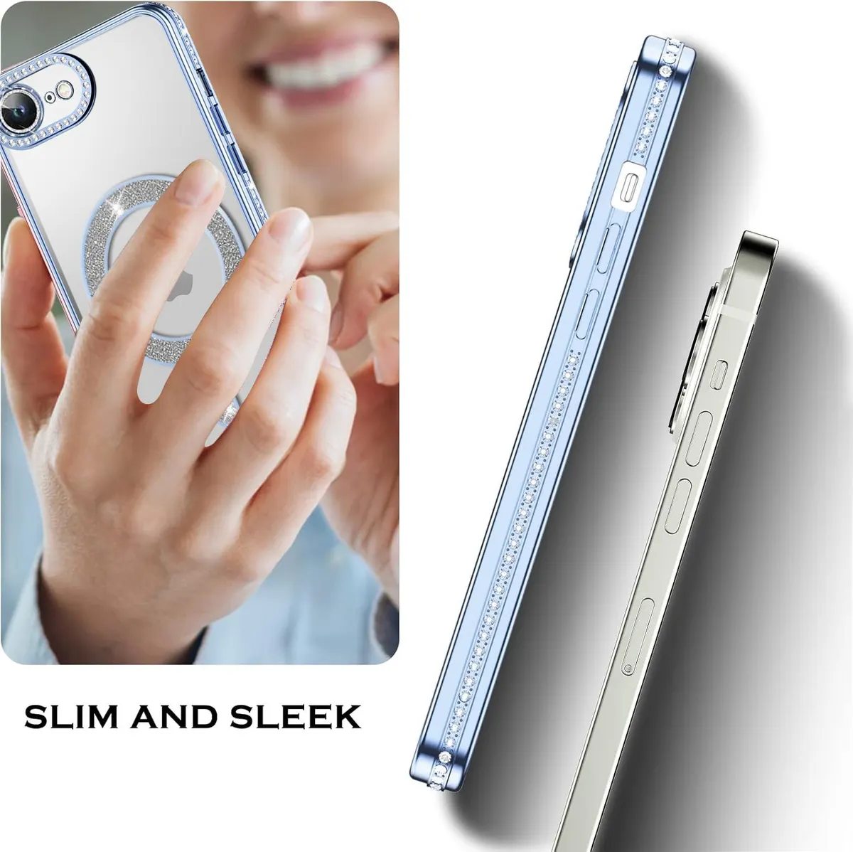 Micvir Back Cover for Apple iPhone 16e (Blue, Silicon, Pack of: 1) — image 4 of 5