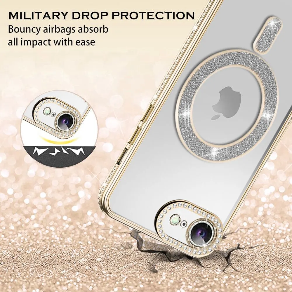 Micvir Back Cover for Apple iPhone 16e (Gold, Silicon, Pack of: 1) — image 2 of 5