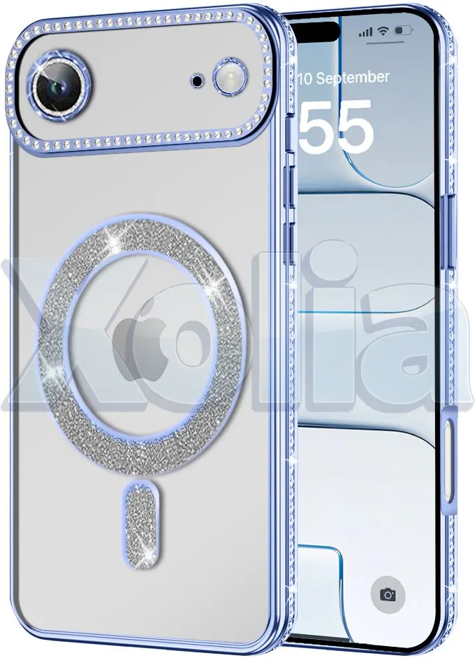 Xolia Back Cover for Apple iPhone 17 Air (Blue, Silicon, Pack of: 1)