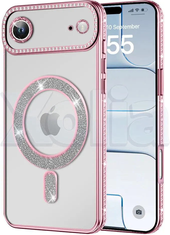 Xolia Back Cover for Apple iPhone 17 Air (Pink, Silicon, Pack of: 1)